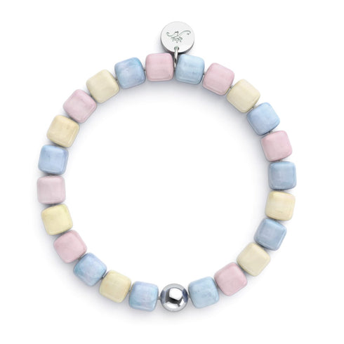 Morgan Quartz | Argent | Bracelet Galet Pierres Précieuses